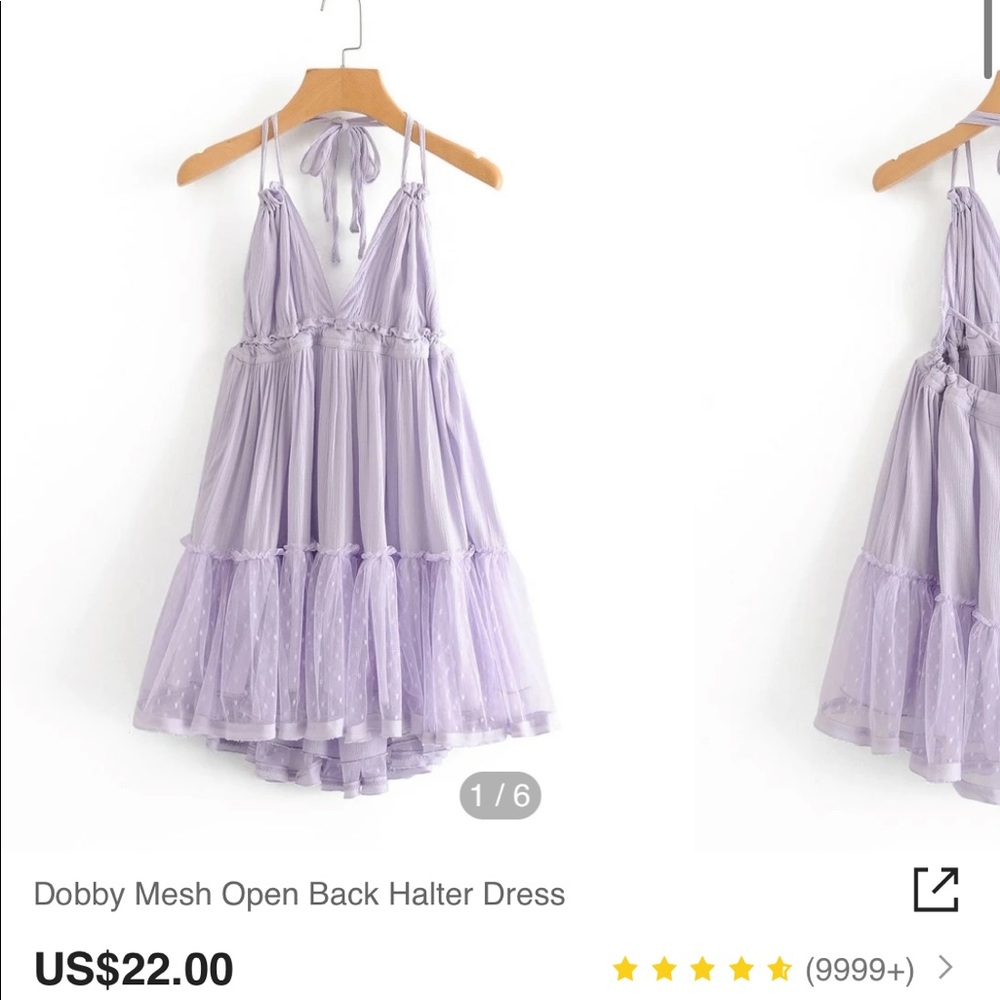light purple short summer dress